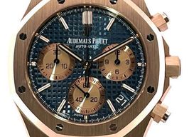 Audemars Piguet Royal Oak Chronograph 26239OR.OO.1220OR.01 (2021) - Blauw wijzerplaat 41mm Roségoud