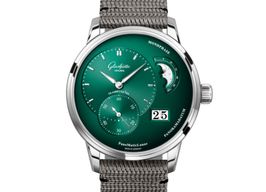 Glashütte Original PanoMaticLunar 1-90-02-13-32-66 (2024) - Green dial 40 mm Steel case