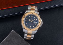 Rolex Yacht-Master 40 16623 (2008) - Blauw wijzerplaat 40mm Goud/Staal