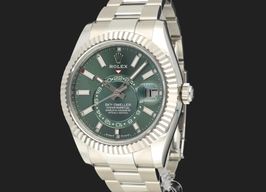 Rolex Sky-Dweller 336934 (2024) - Groen wijzerplaat 42mm Goud/Staal