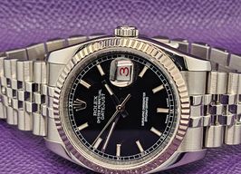 Rolex Datejust 36 116234 (2010) - Black dial 36 mm Steel case