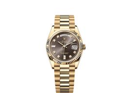 Rolex Day-Date 36 128238 (2025) - Grijs wijzerplaat 36mm Geelgoud