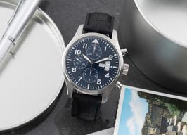 IWC Pilot Chronograph IW377706 (Unknown (random serial)) - Blue dial 43 mm Steel case