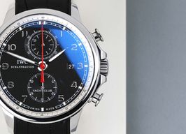 IWC Portuguese Yacht Club Chronograph IW390210 (2012) - Zwart wijzerplaat 45mm Staal