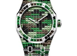 Audemars Piguet Royal Oak Selfwinding 15514BC.YY.1284BC.02 (2025) - Green dial 41 mm White Gold case