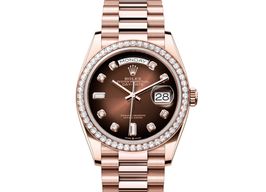 Rolex Day-Date 36 128345RBR-0040 (2024) - Brown dial 36 mm Rose Gold case