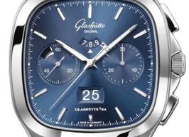 Glashütte Original Senator Chronograph Panorama Date 1-37-02-08-02-70 (2025) - Blue dial 40 mm Steel case