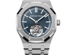 Audemars Piguet Royal Oak Tourbillon 26730TI.OO.1320TI.01 (2025) - Blue dial 41 mm Titanium case