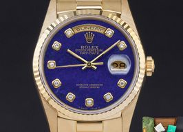 Rolex Day-Date 36 18238 (1991) - Blue dial 36 mm Yellow Gold case