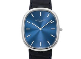 Patek Philippe Golden Ellipse 5738P-001 (2022) - Blue dial 35 mm Platinum case