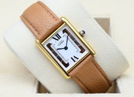 Cartier Tank Vermeil 590005 (Unknown (random serial)) - White dial 23 mm Silver case