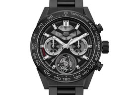 TAG Heuer Carrera Heuer-02T CAR5A90.BH0742 (2023) - Black dial 45 mm Ceramic case