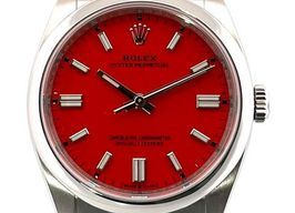 Rolex Oyster Perpetual 36 126000 (2021) - Red dial 36 mm Steel case