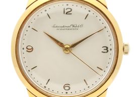 IWC Vintage Unknown (Unknown (random serial)) - White dial Unknown Yellow Gold case
