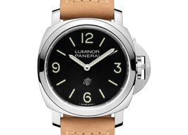 Panerai Luminor Base Logo PAM01086 (2024) - Zwart wijzerplaat 44mm Staal