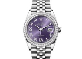 Rolex Datejust 36 126284RBR (2024) - Paars wijzerplaat 36mm Staal