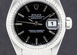 Rolex Lady-Datejust 79174 (2001) - Black dial 26 mm Steel case