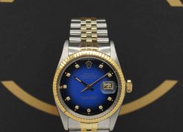 Rolex Datejust 36 16013 (1988) - Blauw wijzerplaat 36mm Goud/Staal