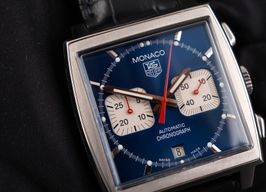 TAG Heuer Monaco CW2113 (2002) - Blauw wijzerplaat 38mm Staal