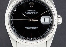 Rolex Datejust 36 16234 (2001) - Zwart wijzerplaat 36mm Staal