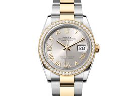 Rolex Datejust 36 126283RBR (2023) - Zilver wijzerplaat 36mm Staal