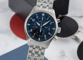 IWC Pilot Chronograph IW377704 (Unknown (random serial)) - Black dial 43 mm Steel case