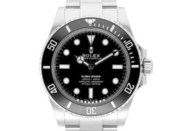Rolex Submariner No Date 124060 (2023) - Zwart wijzerplaat 41mm Staal