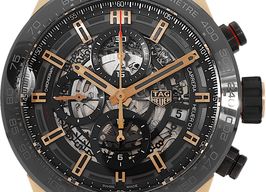 TAG Heuer Carrera Calibre HEUER 01 CAR205A.FT6087 (2019) - Transparent dial 43 mm Gold/Steel case