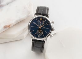 IWC Portofino Chronograph IW391404 (Unknown (random serial)) - Black dial 39 mm Steel case