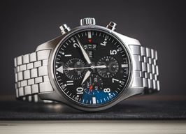 IWC Pilot Chronograph IW377704 (Unknown (random serial)) - Black dial 43 mm Steel case