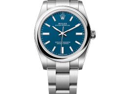 Rolex Oyster Perpetual 34 124200 (2025) - Blauw wijzerplaat 34mm Staal