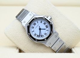 Cartier Santos 0906 (Onbekend (willekeurig serienummer)) - Wit wijzerplaat 25mm Staal