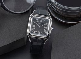 Cartier Santos Dumont WSSA0046 (Unknown (random serial)) - Black dial 44 mm Steel case
