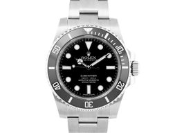 Rolex Submariner No Date 114060 (2018) - Zwart wijzerplaat 40mm Staal