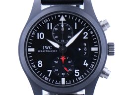 IWC Pilot Chronograph IW388001 (2016) - Black dial 46 mm Ceramic case