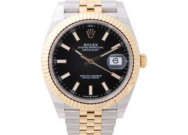 Rolex Datejust 41 126333 (2021) - Zwart wijzerplaat 41mm Goud/Staal