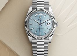 Rolex Day-Date 40 228206 (2022) - Blue dial 40 mm Platinum case