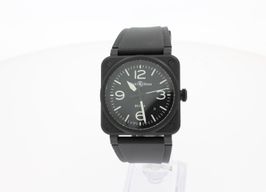 Bell & Ross BR 03 BR03A-BL-CE/SRB (2024) - Zwart wijzerplaat 41mm Keramiek