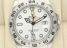 Rolex Explorer II 216570 (2022) - Wit wijzerplaat 42mm Staal