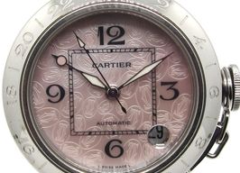 Cartier Pasha C 2377 (Unknown (random serial)) - Pink dial 35 mm Steel case