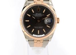 Rolex Datejust 36 126231 (Unknown (random serial)) - Grey dial 36 mm Gold/Steel case