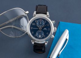 IWC Da Vinci Chronograph IW393402 (Unknown (random serial)) - Blue dial 42 mm Steel case