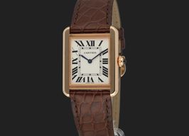 Cartier Tank Solo W5200024 (2020) - Zilver wijzerplaat 31mm Roségoud