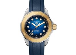 TAG Heuer Aquaracer WBP2450.FT6215 (2023) - Blauw wijzerplaat 30mm Goud/Staal