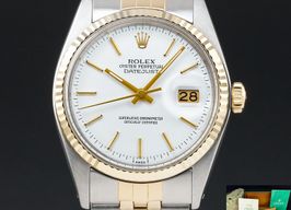 Rolex Datejust 36 16013 (1987) - White dial 36 mm Gold/Steel case