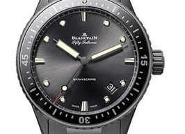 Blancpain Fifty Fathoms Bathyscaphe 5000-0130-B52A (2025) - Black dial 44 mm Ceramic case