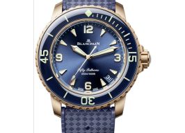 Blancpain Fifty Fathoms 5010-36B40-O64B (2026) - Blauw wijzerplaat 42mm Roségoud