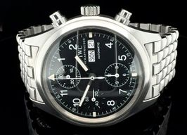 IWC Pilot Chronograph IW3706 (1999) - Black dial 39 mm Steel case