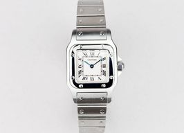 Cartier Santos 9057930 (Unknown (random serial)) - White dial 24 mm Steel case