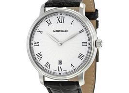 Montblanc Tradition 112633 (2022) - Wit wijzerplaat 40mm Staal